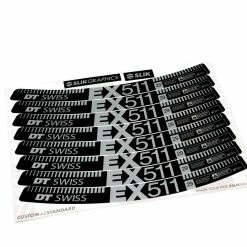 KIT DE STICKERS CUSTOM POUR JANTES EX 511 SILVER MATT 29"