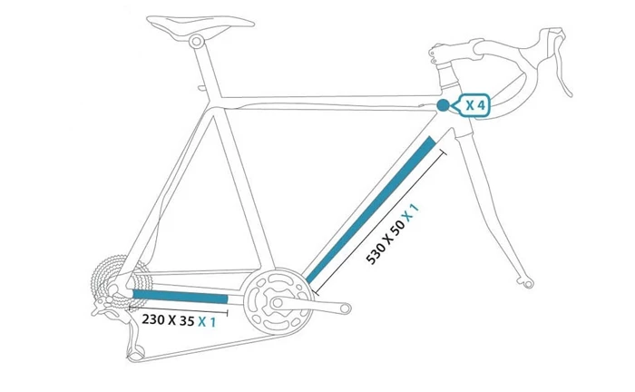 KIT CLEARPROTECT DE PROTECTION INVISIBLE POUR HARDTAIL 3 KIT CLEARPROTECT DE PROTECTION INVISIBLE POUR HARDTAIL